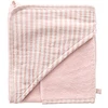 Image de BB&Co Cape de Bain et Gant - Rayé Vieux Rose