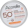 Image de Acorelle Crème Solaire Solide Spf50+ Bio