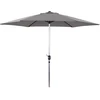 Image de Parasol jardin droit Alu "Sol" - Rond - Ø 3m - Gris