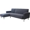 Image de Canapé d'angle tissu réversible "Rio" - 4 places - Gris