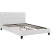 Image de Lit double en pvc "Julia" - 160 x 200 cm - Blanc