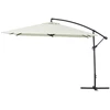 Image de Parasol jardin déporté Alu "Ilios 3" - Carré - 3 x3 m - Ecru