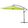 Image de Parasol jardin déporté Alu "Ilios 3" - Carré - 3 x3 m - Vert