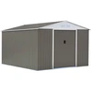 Image de Abri de jardin métal "Dallas" - 15,16 m² - Taupe