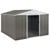 Image de Abri jardin métal "Dallas" - 8,84 m² - Taupe