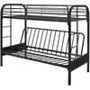 Image de Lit mezzanine "POLO" - 90 x 190 cm - Noir