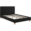 Image de Lit double "Emmy" - 140 x 190 cm - Gris