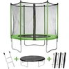 Image de Trampoline "Yoopi" - Ø 1.8 m - Avec filet + Echelle + Couverture + Kit d'ancrage