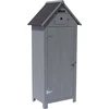 Image de Armoire de jardin "Cabanon" - 77 x 54.5 x 179 cm - Anthracite