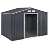 Image de Abri de jardin métal "Vegas" - 5,29 m2 (4,83 m2 au sol) - Gris