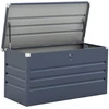 Image de Coffre de jardin métal "Store" - 480 L - 132 x 61 x 60 cm - Gris