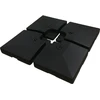Image de 4 Dalles à lester pour gros parasol déporté - 4 x 3 - 104 KG - Noir