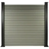 Image de Lot de 6 lames composite de clôture - L160 cm x l25.8cm x ép. 2cm - Gris