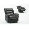 Image de Fauteuil relax "Buckingham" - 85 x 93 x 100 cm - Noir / Gris foncé