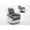 Image de Fauteuil relax "Buckingham" - 85 x 93 x 100 cm - Blanc / Gris clair