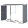 Image de Abri bûches résine "Alexandre" - 3.38 m² - 302 x 112 x 190 cm - Gris