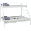 Image de Lit superposé en métal "Leo" Sommiers inclus - 90/140 x 190 cm - Blanc