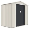 Image de Abri de jardin métal "Nebraska" - 2.71 m² - Beige/gris anthracite