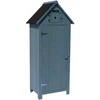 Image de Armoire de jardin "Cabanon" - 77 x 54.5 x 179 cm - Bleu ciel
