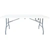 Image de Table de jardin pliante en métal "Foldy" - 181 x 74 x 74 cm - Blanc