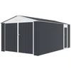 Image de Garage métal "Houston" 15,36 m² - Anthracite