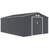 Image de Abri de jardin métal "Vegas"- 15 m² - Gris