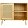 Image de Buffet en bois "Iguane" - 80 x 40 x 66 cm - Marron