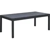 Image de Table jardin en aluminium extensible "Lagos" - 200/320 x 105 x 76 cm - Noir