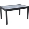 Image de Table de jardin en aluminium extensible "Lagos" - 140/280 x 90 x 76 cm - Gris