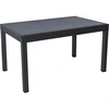 Image de Table de jardin en aluminium extensible "Lagos" - 140/280 x 90 x 76 cm - Noir
