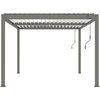Image de Pergola bioclimatique "Windsor" - 3 x 4 m - Taupe