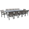Image de Salon de jardin repas extensible "Lagos" - 200/320 cm - Taupe - 12 places