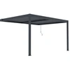 Image de Pergola adossée en aluminium "Windsor" - Gris anthracite - 3 x 4 m