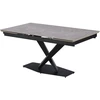 Image de Table à manger extensible en céramique 6 à 10 personnes "Silence" - Gris marbré