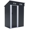 Image de Abri de jardin métal porte coulissante "Memphis" - 1,36 m² - Gris