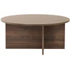 Image de Table basse en bois "Soleil" - 90 x 90 x 40 cm - Noyer
