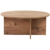 Image de Table basse en bois "Soleil" - 90 x 90 x 40 cm - Pin atlantique
