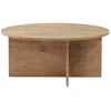 Image de Table basse en bois "Soleil" - 90 x 90 x 40 cm - Chêne Saphir