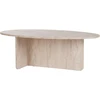 Image de Table basse en bois "Orba" - 120 x 65 x 40 cm - Travertin