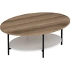 Image de Table basse en bois "Elis" - 90 x 60 x 36 cm - ChêneBlanc