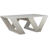 Image de Table basse en bois "Pipra" - 110 x 60 x 40 cm - Blanc