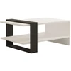 Image de Table basse en bois "Funda" - 80 x 55 x 35 cm - AnthraciteBlanc