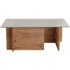 Image de Table basse en bois "Vetrino" - 105 x 65 x 40 cm - Pin atlantique