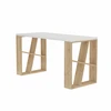 Image de Bureau en bois "Honey" - 140 x 60 x 75 cm - Chêne blanc