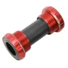 Image de Boitier de pédalier CyclingCeramic BSA ou Italien pour pédalier Shimano céramique Italien 36x24 rouge Shimano et Rotor axe 24mm