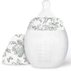 Image de Elhée Biberon BibRond Toile de Jouy Gris - 240 ml