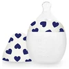 Image de Elhée Biberon BibRond Full of Love Blue - 150 ml