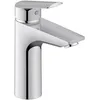Image de Duravit No.1 Mitigeur monocommande de lavabo, Robinet lavabo, Taille M (hauteur de sortie 117 mm), lavabo salle de bain, Robinet salle bain, Robinet à économie d'eau (MinusFlow), robinetterie, chromé