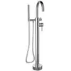 Image de Fortis Brera Robinetterie de baignoire sur pied avec douchette, pour corps d’encastrement, 78136PC,