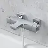 Image de Fortis Mitigeur bain/douche pour 2 sorties, mural, carré, 84111THPC,